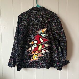 Grateful Dead Upcycled Embroidered Jacket